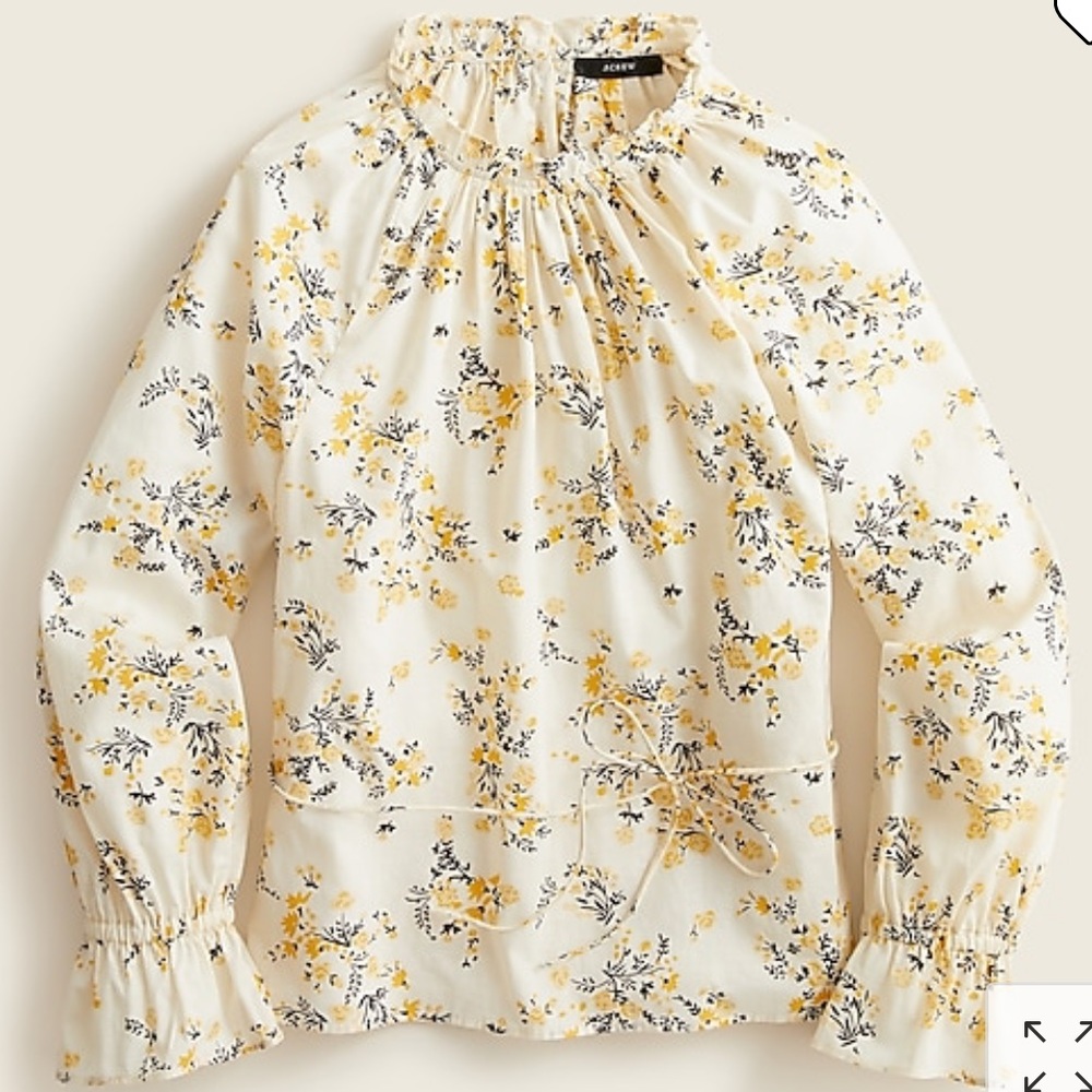 J.Crew tie-waste in budding floral NWT